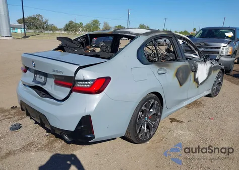 2025 BMW 330I from USA, damaged, VIN 3MW69CW03S8F40926